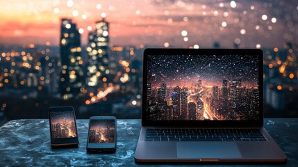 Cross-platform laptop app development encompasses both web and mobile applications, including coding software and responsive user interface design