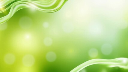 Aufkleber - Green lime yellow white abstract background. Color gradient ombre blur. Line wave liquid fluid. Noise grain mesh. Bright fresh light neon glow glitter metallic foil. Design