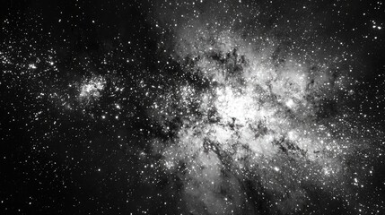 Wall Mural - an image depicting interstellar views in black.