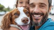 © PJ Gallery - Happy Family with Dog: Close-Up Portrait
