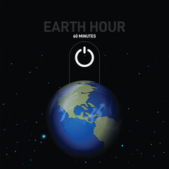 earth hour 2025. earth hour creative banner, poster, social media post, postcard, background, backdr