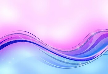 Wall Mural - abstract pink and blue wave background with shimmering sparkle effect, vivid, modern
