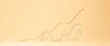 © Sanook - Clean, upward-trending line graph on a subtle beige background, contemporary, rising