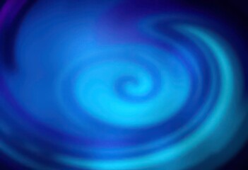 Wall Mural - Deep teal and violet abstract swirls, blurred edges, vibrant bokeh, cosmic, glowing