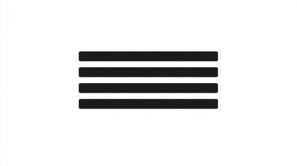 Simple Horizontal Lines on White Background