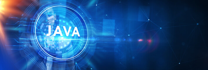 Software, web development, programming concept. Programming languages java and program. Software development.