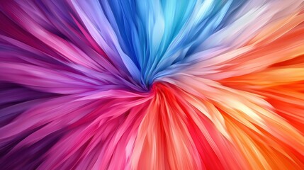 Fototapete - Vibrant abstract swirl of colors creates a dynamic and lively visual impact for artistic projects and design needs.