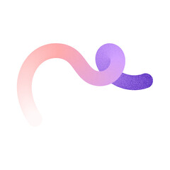 Wall Mural - abstract wavy gradient lines with fluid ribbon shapes, colorful squiggle pattern, geometric doodle e