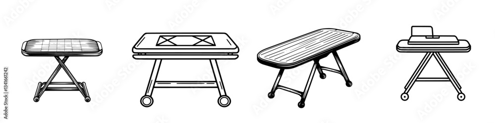 Different types of folding tables designed for versatile use in homes, schools, and outdoor ...