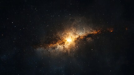 Wall Mural - A tranquil view of a star cluster in a dark part of the universe