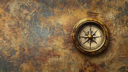 Wall Mural - a basic compass graphic with a focus on clarity and simplicity.