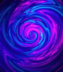 Wall Mural - swirling vortex of deep teal, electric purple, and crimson neon hues, effect, night