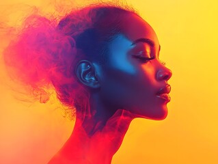 Wall Mural - minimalist portrait of a person