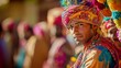© janti - Portrait of a Young Man Wearing Colorful Traditional Costume During a Cultural Festival