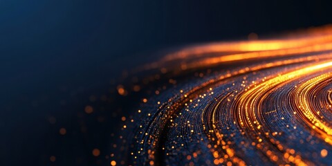 Poster - Quantum Flow Next-Gen Digital Transformation Visualizing AI-Driven Data Pathways with Luminescent Predictive Analytics in Cybernetic Landscape