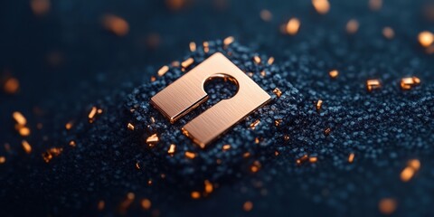 Aufkleber - Metallic Cybersecurity Encryption Advanced Digital Protection Paradigm with Neural Network Visualization for Enterprise Risk Management in Web 0 Era