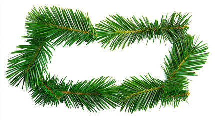 palm tree leaves isolated on white background