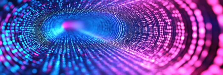 Leinwandbilder - Quantum Velocity Next-Gen Digital Transformation Visualized - AI-Powered Data Stream Acceleration in Immersive Cybernetic Network Architecture