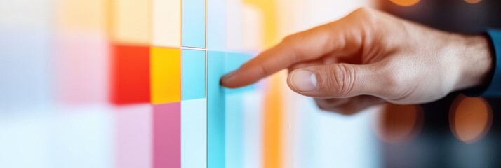 Poster - Data-Driven Decision Making Minimalist Financial Analytics Visualization with Interactive Touch Interface - Next-Gen Business Intelligence for Strategic Performance Optimization