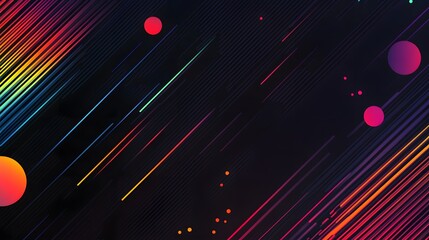 Wall Mural - 53. premium black gradient background with diagonal lines and soft halftone gradient, perfect for mo