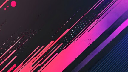 Wall Mural - 89. dark black gradient backdrop with flowing diagonal lines and premium halftone gradient detailing