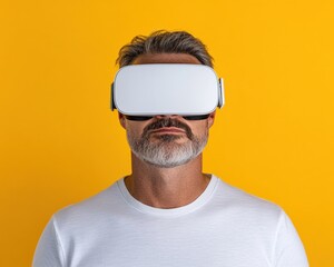 Leinwandbilder - Immersive Future of Work Sleek VR Experience for Next-Gen Professionals - Transformative Digital Workspace Innovation in High-Performance Minimalist Design