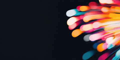 Aufkleber - Vibrant Digital Flux Dynamic Motion Graphics Visualizing AI-Powered Analytics and Emerging Tech Innovation for Next-Generation Business Intelligence