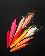 Aufkleber - Dynamic Color Burst Vibrant Powder Explosion for Cultural Marketing, Creative Branding and Immersive Visual Storytelling
