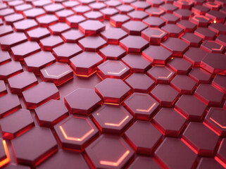 Wall Mural - hexagonal abstract background. hexagon futuristic modern technology background illustration. honeyco