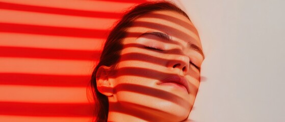 Poster - Immersive Digital Wellness Minimalist AI-Driven Emotional Connectivity with Vibrant Chromatic Light Gradient - Next-Gen Mental Health Visualization