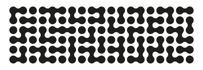 Abstract point metaball dot pattern background vector illustration. Geometric bubble shape texture.