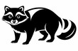 © Pinak - tanuki line art silhouette vector illustration
