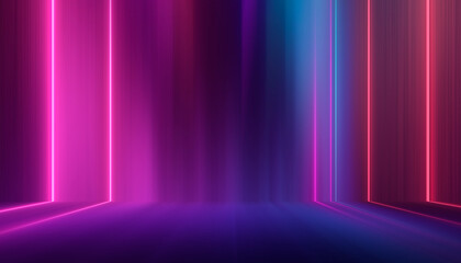 Wall Mural - abstract neon futuristic bright background.