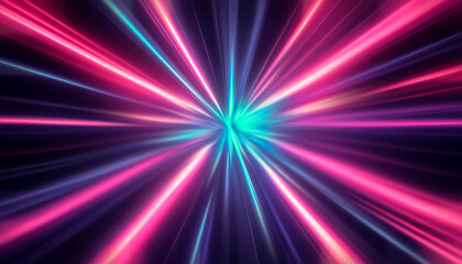 Wall Mural - abstract neon futuristic bright background.