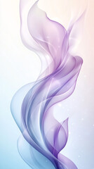 Leinwandbilder - Purple and blue waves forming a stunning abstract design with a gradient background, adding elegance to any project