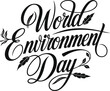 © Tamimkhangeox - World Environment Day Calligraphy Vector Illustration