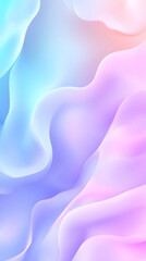 Poster - Soft shapes are created by flowing pastel colors in this abstract background, perfect for websites, presentations, or any design project