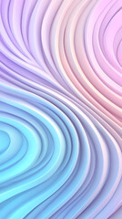 Leinwandbilder - Soft pastel curves flowing dynamically, generating abstract wavy pattern for design backgrounds
