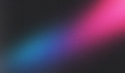 Canvas Print - cyan pink black noise effect gradient texture grainy background