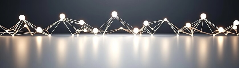 Sticker - connected nodes symbolize a network. can be used to illustrate connections