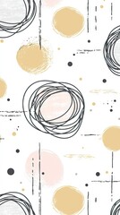 Wall Mural - Abstract pattern circles. Background lines. Design. Possible use Graphic resource