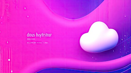 Wall Mural - Abstract cloud graphic design