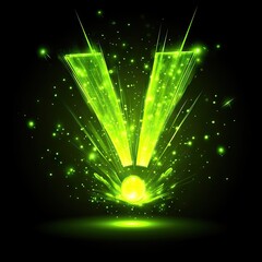 Wall Mural - green explosion graphic design
