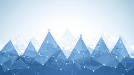 Wall Mural - low poly design mountain illustration for business background or technology abstract wallpaper