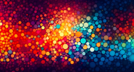 Wall Mural - a vibrant abstract design with a gradient of colors, transitioning from deep blue and purple to brig