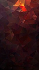 Wall Mural - low poly red polygonal pattern backdrop. use for wallpaper and abstract art