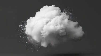 Wall Mural - abstract white cloud explosion