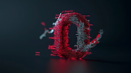 Abstract Binary Code Lock  Cybersecurity Data Protection Concept