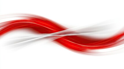 Wall Mural - abstract swirling red and white line art for design templates and backgrounds
