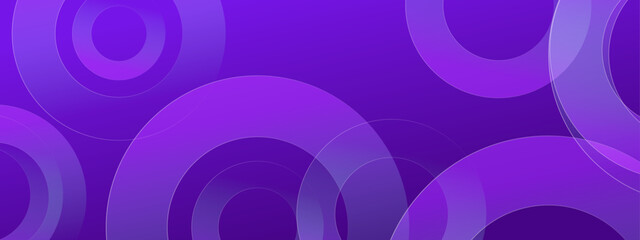 purple circle gradient abstract geometric background vector illustration, for presentation design, wallpaper, or website background